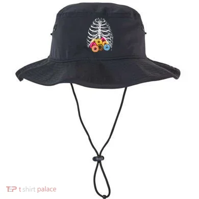 Skeleton Rib Cage Donuts Bucket Hat