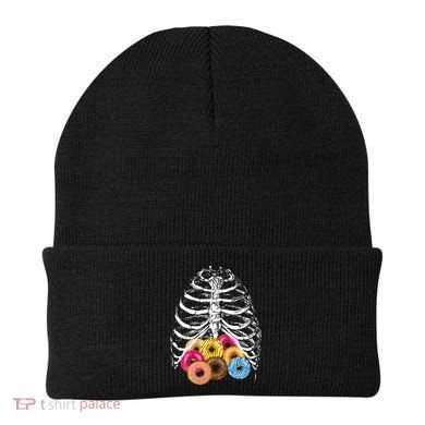Skeleton Rib Cage Donuts Beanie