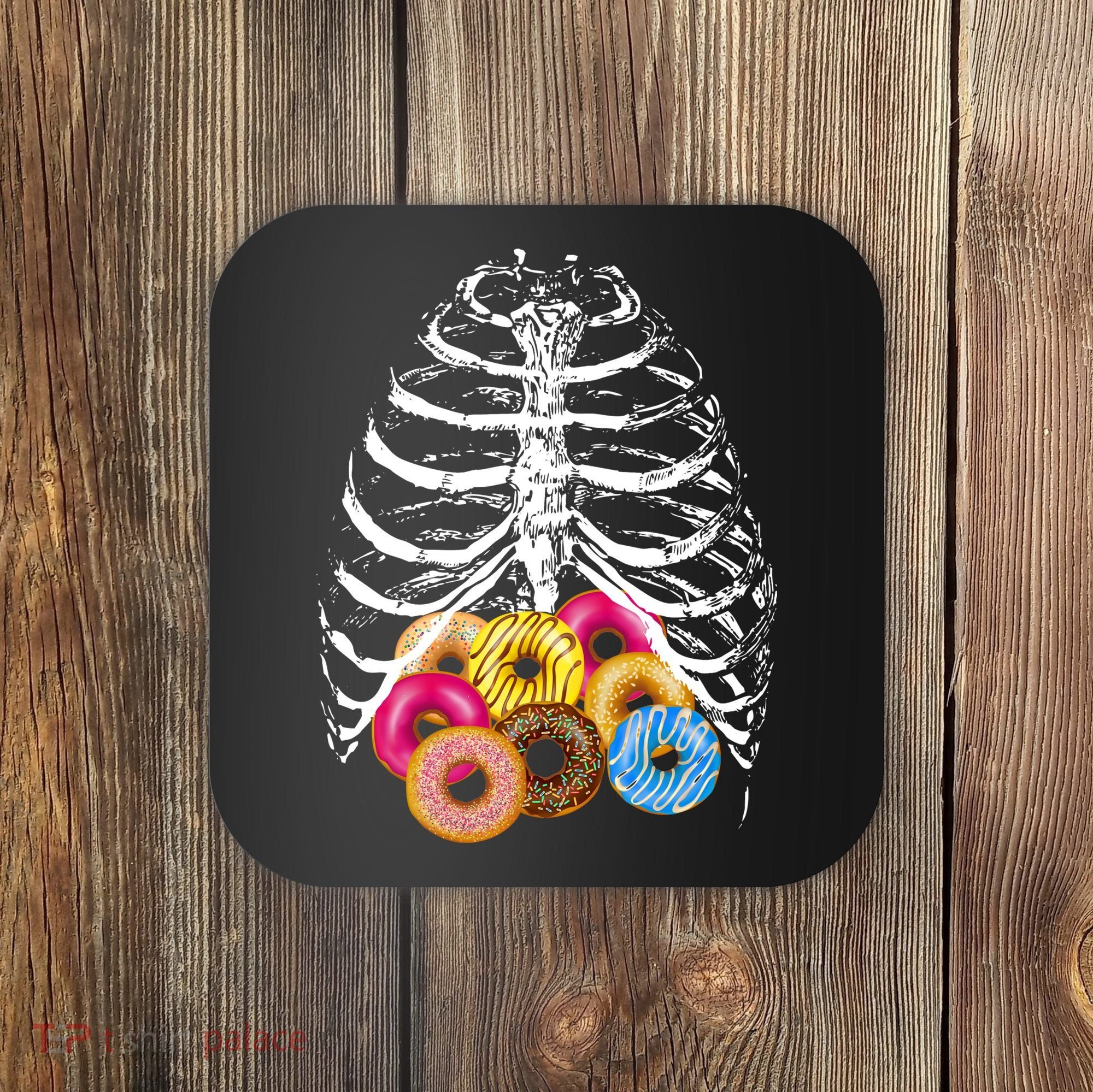 Skeleton Rib Cage Donuts Coaster