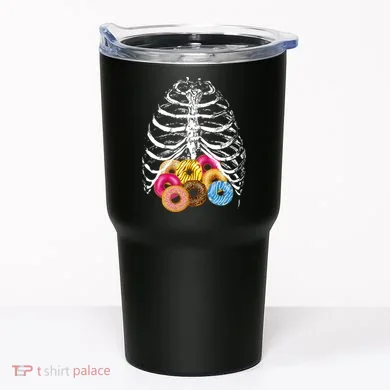 Skeleton Rib Cage Donuts Tumbler