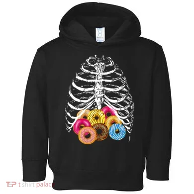 Skeleton Rib Cage Donuts Toddler Hoodie