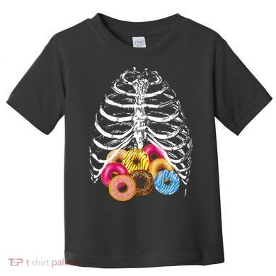 Skeleton Rib Cage Donuts Toddler T-Shirt
