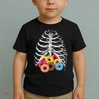 Skeleton Rib Cage Donuts Toddler T-Shirt thumb 2