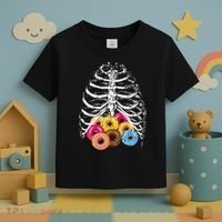 Skeleton Rib Cage Donuts Toddler T-Shirt thumb 3