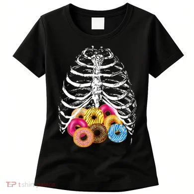 Skeleton Rib Cage Donuts Women's T-Shirt