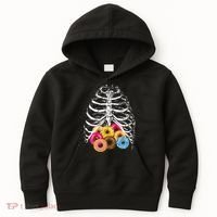Skeleton Rib Cage Donuts Kids Hoodie thumb 0
