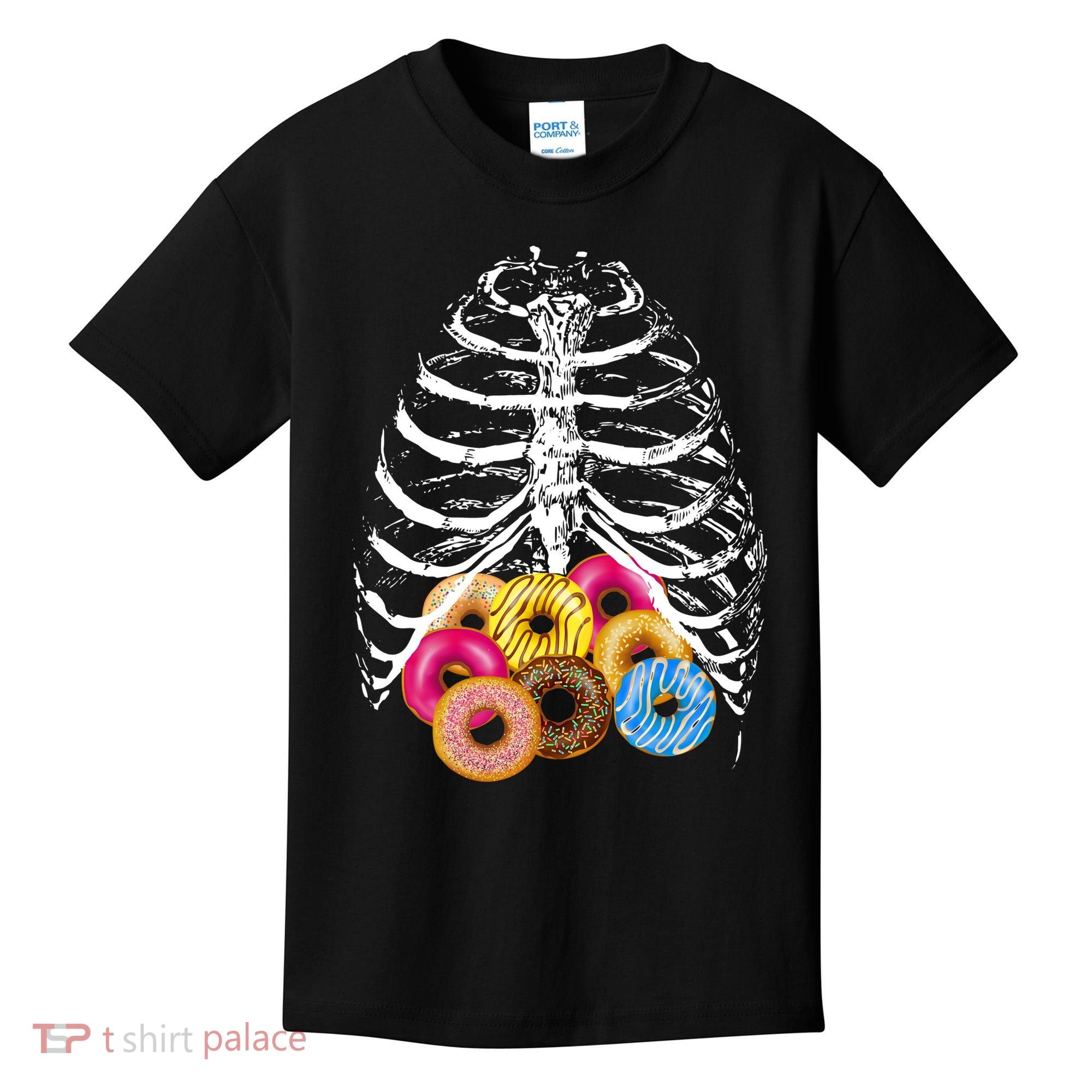 Skeleton Rib Cage Donuts Kids T-Shirt