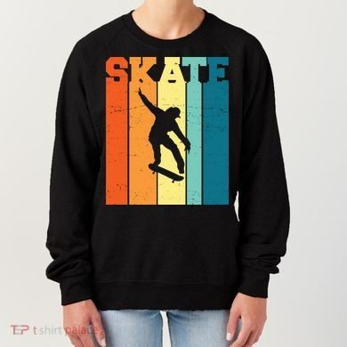 Skate Retro Colorful Sunset Women's Sweatshirt