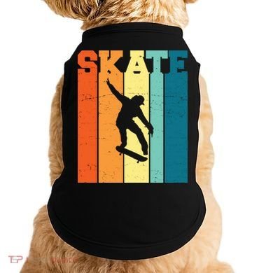 Skate Retro Colorful Sunset Doggie Tank