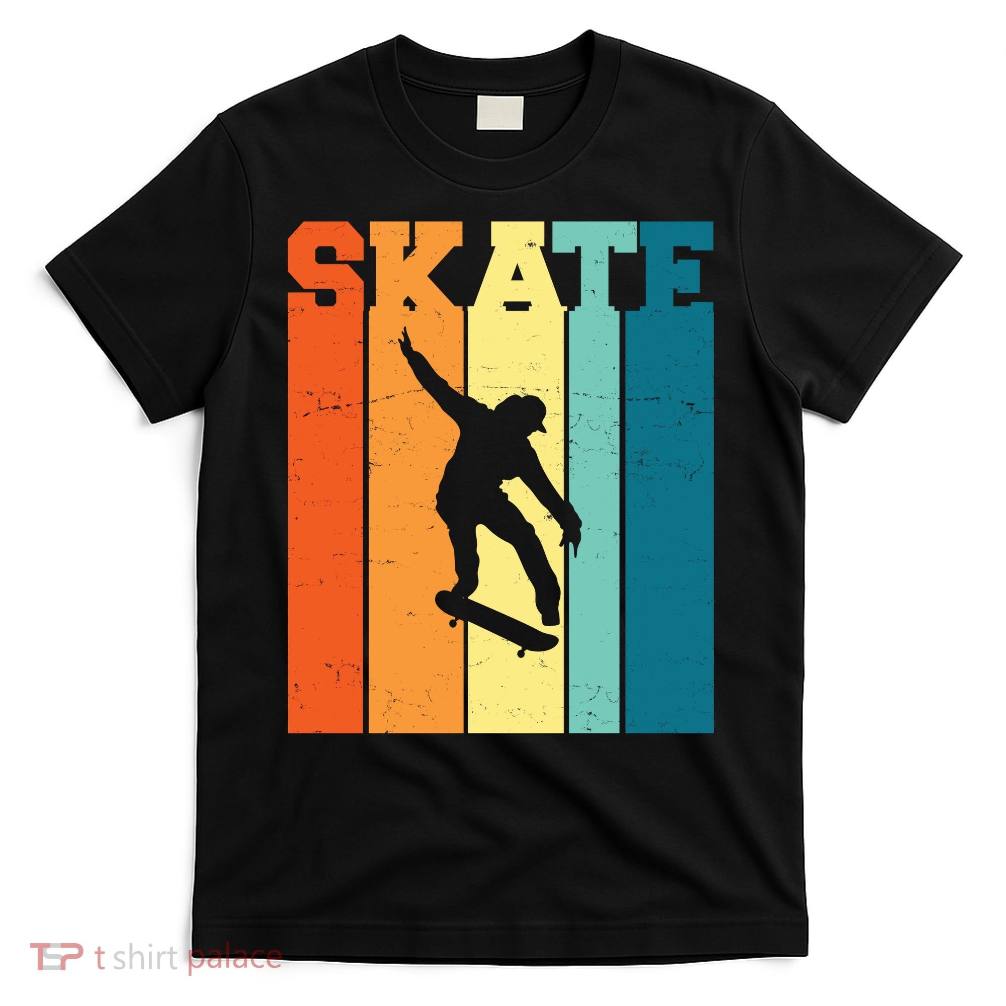 Skate Retro Colorful Sunset T-Shirt