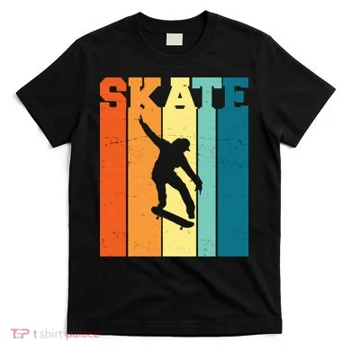 Skate Retro Colorful Sunset T-Shirt