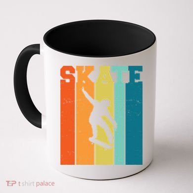 Skate Retro Colorful Sunset Coffee Mug