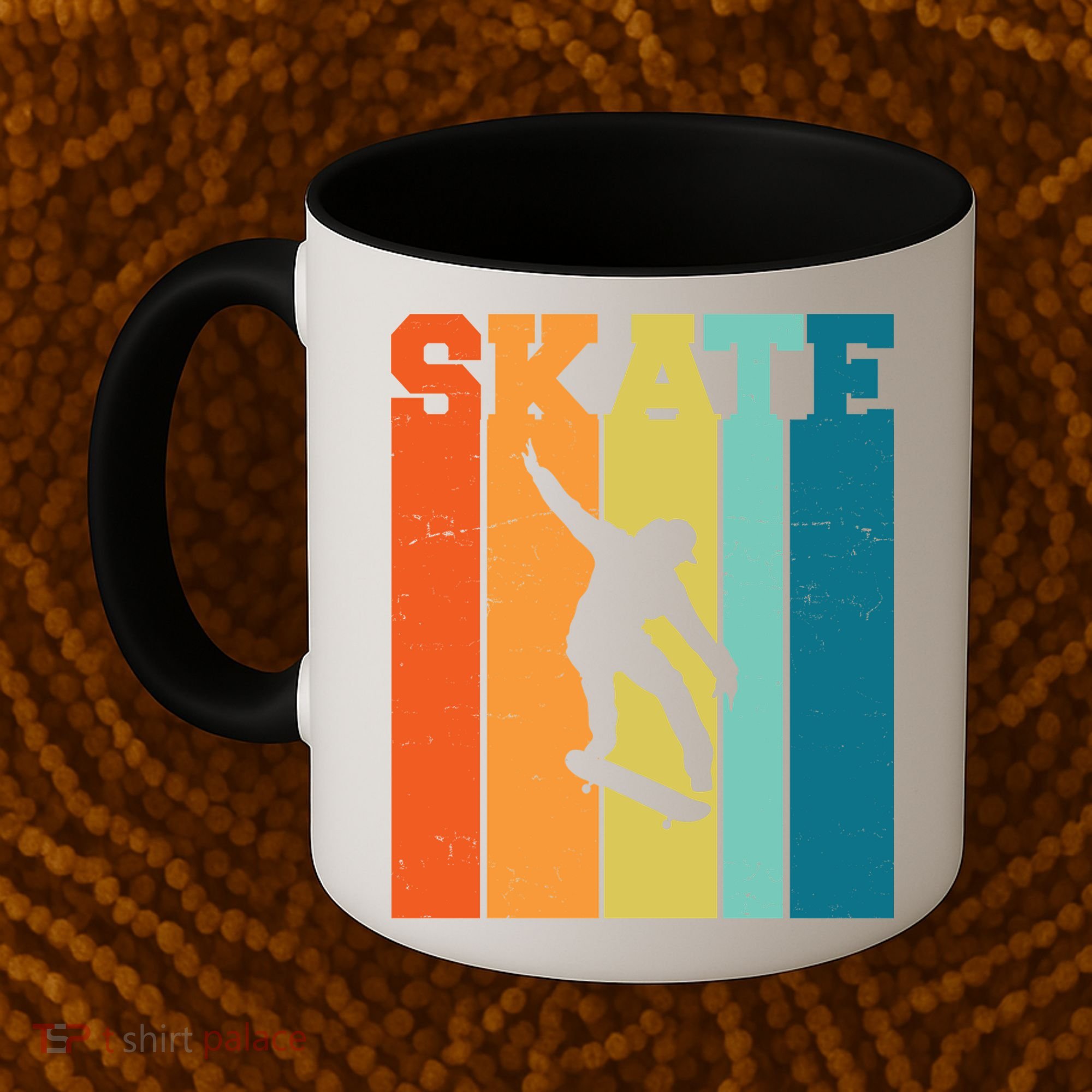Skate Retro Colorful Sunset Coffee Mug