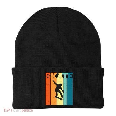 Skate Retro Colorful Sunset Beanie