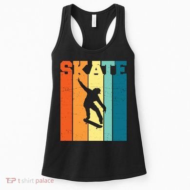 Skate Retro Colorful Sunset Women's Tank Top