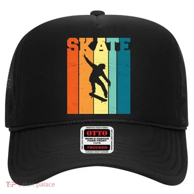 Skate Retro Colorful Sunset Hat