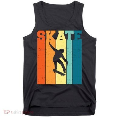 Skate Retro Colorful Sunset Tank Top