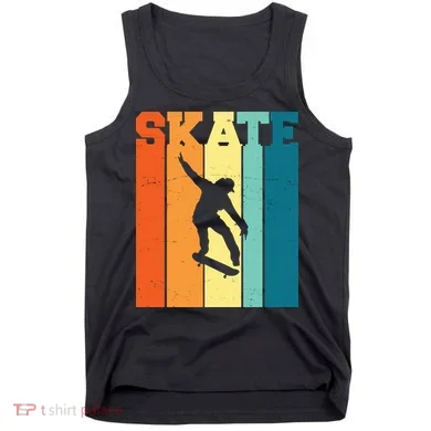 Skate Retro Colorful Sunset Tank Top