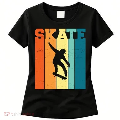 Skate Retro Colorful Sunset Women's T-Shirt