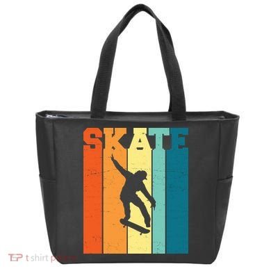 Skate Retro Colorful Sunset Tote Bag