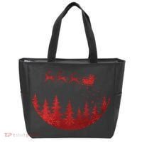 Santa Reindeer Christmas Festive Tote Bag thumb 0