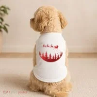 Santa Reindeer Christmas Festive Doggie Tank thumb 2