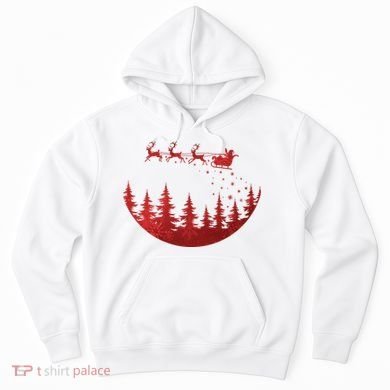Santa Reindeer Christmas Festive Hoodie