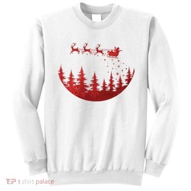 Santa Reindeer Christmas Festive Sweatshirt