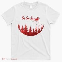 Santa Reindeer Christmas Festive T-Shirt thumb 0