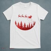 Santa Reindeer Christmas Festive T-Shirt thumb 5