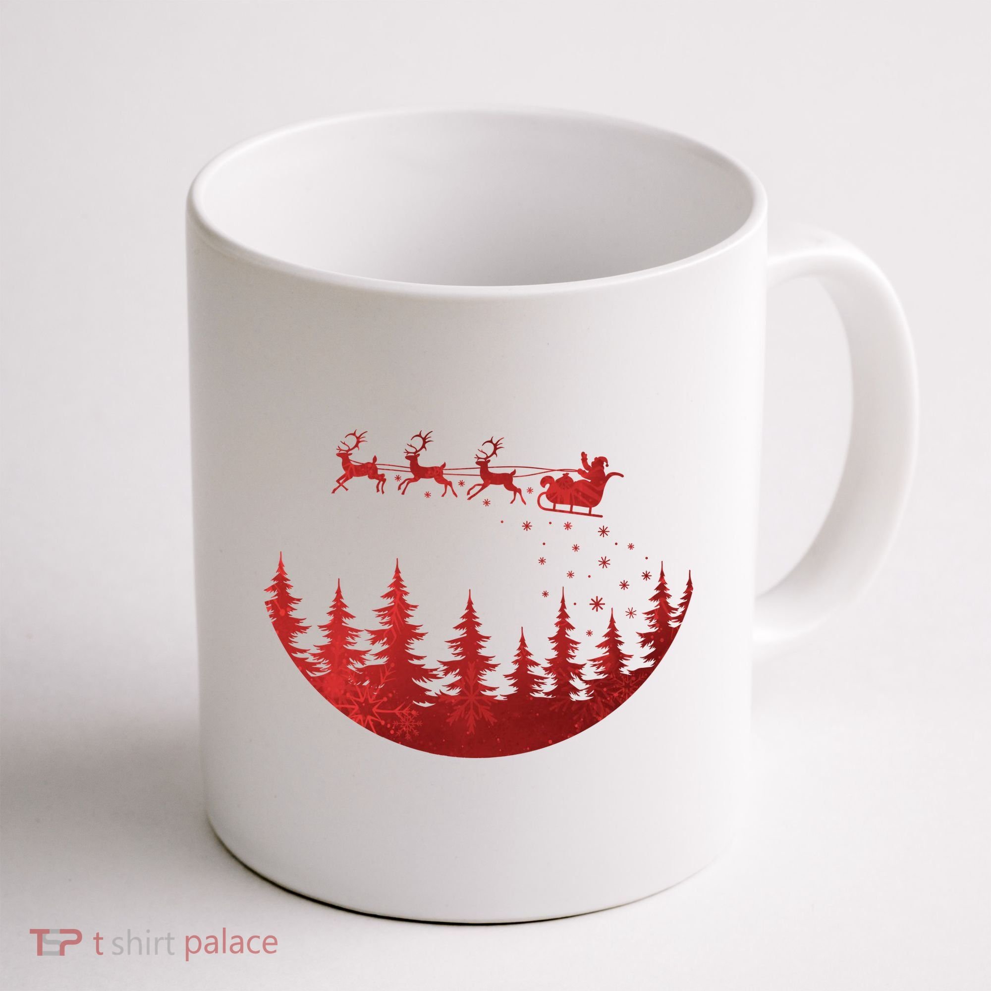 Santa Reindeer Christmas Festive Coffee Mug