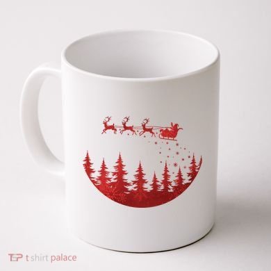 Santa Reindeer Christmas Festive Coffee Mug
