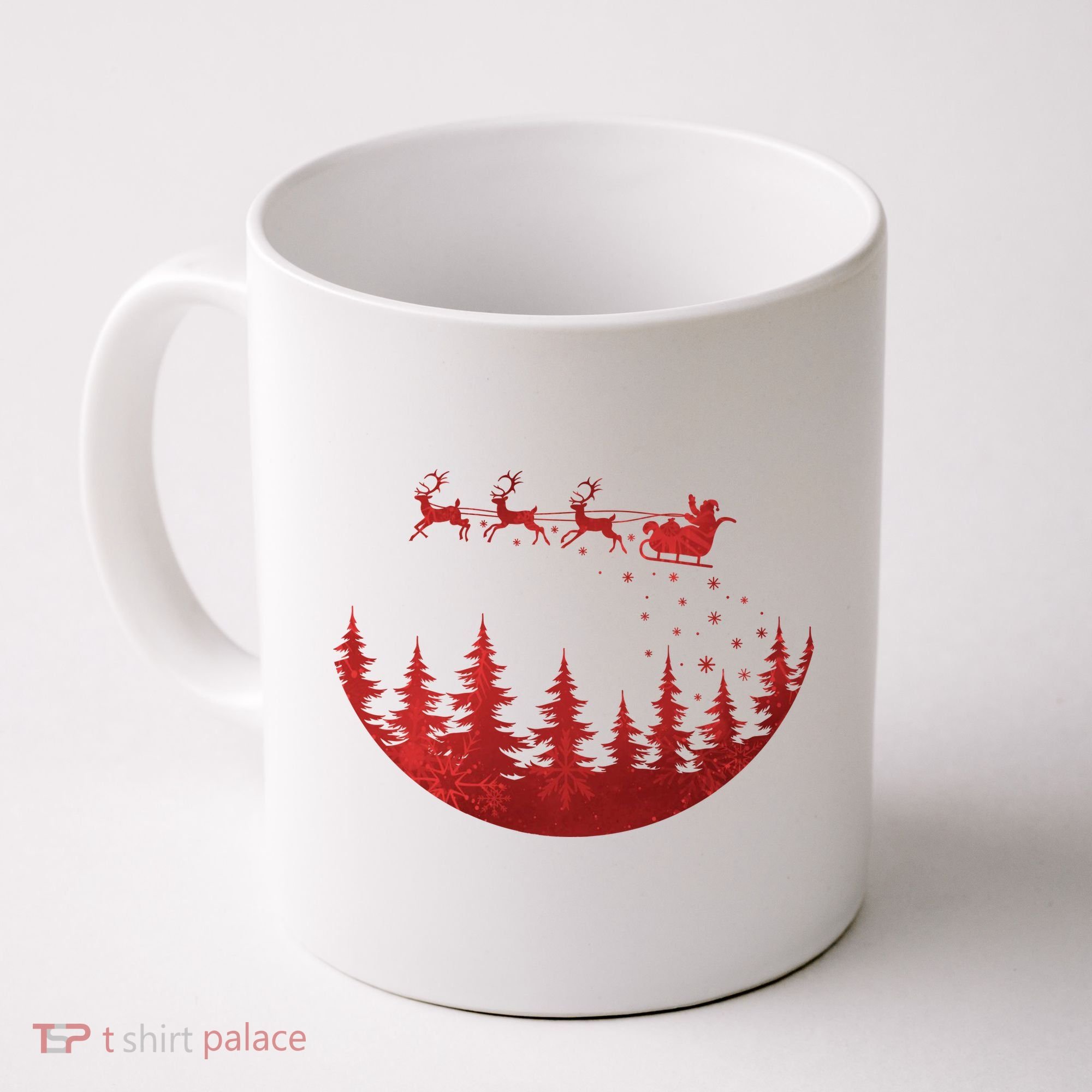 Santa Reindeer Christmas Festive Coffee Mug