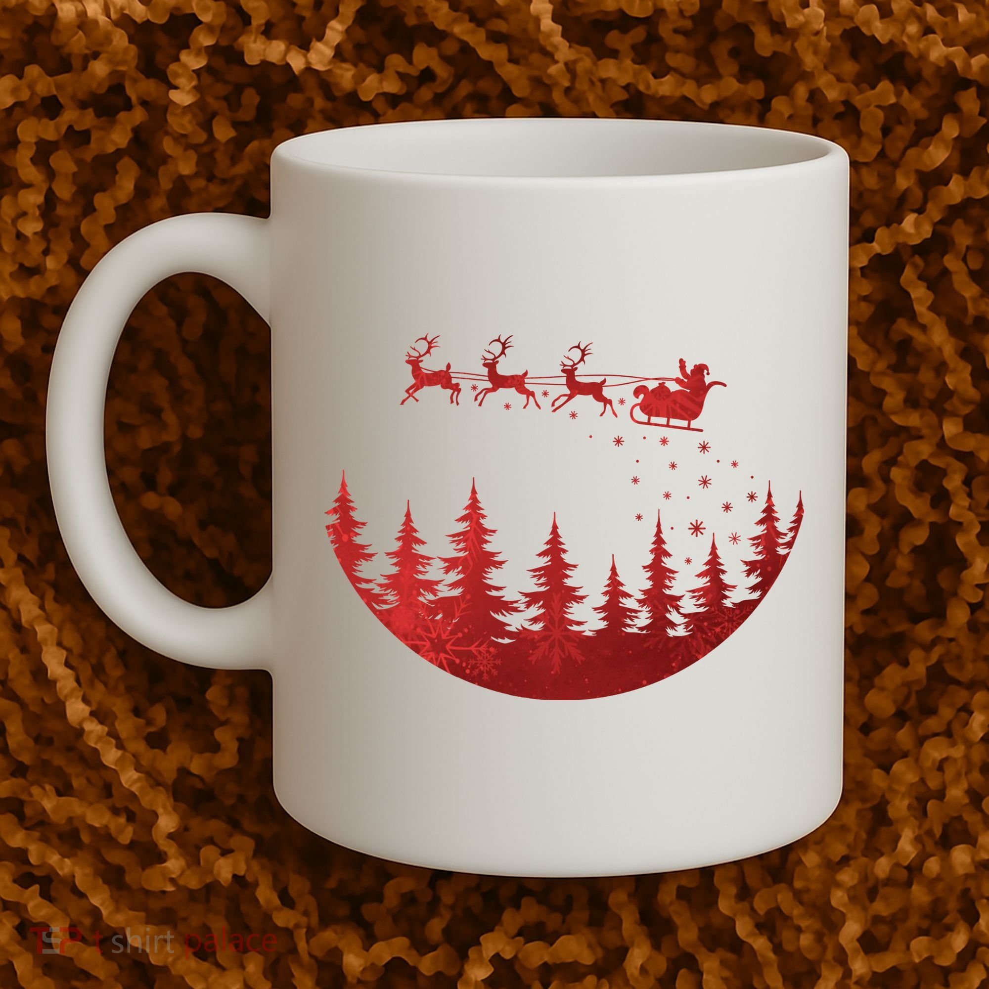 Santa Reindeer Christmas Festive Coffee Mug