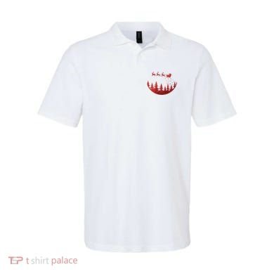 Santa Reindeer Christmas Festive Polo