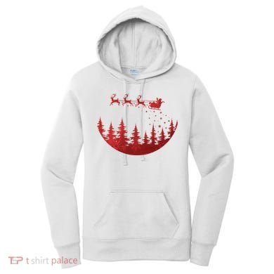 Santa Reindeer Christmas Festive Women's Hoodie