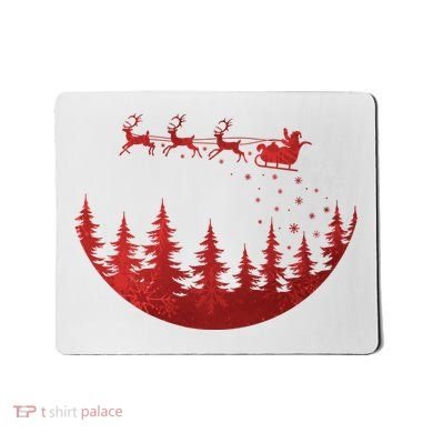 Santa Reindeer Christmas Festive Mousepad