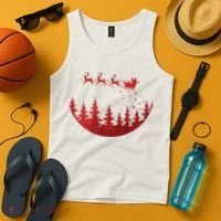 Santa Reindeer Christmas Festive Tank Top thumb 4