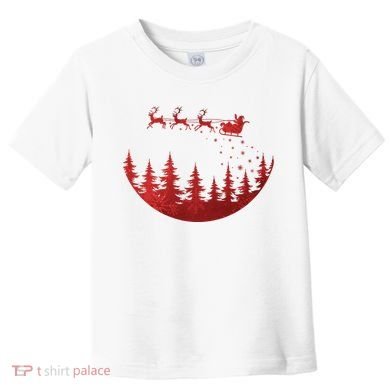 Santa Reindeer Christmas Festive Toddler T-Shirt