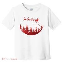 Santa Reindeer Christmas Festive Toddler T-Shirt thumb 0
