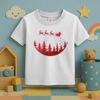 Santa Reindeer Christmas Festive Toddler T-Shirt thumb 3
