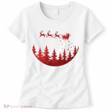 Santa Reindeer Christmas Festive Women's T-Shirt