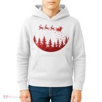 Santa Reindeer Christmas Festive Kids Hoodie thumb 4