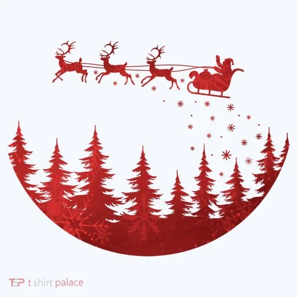 Santa Reindeer Christmas Festive Kids Hoodie