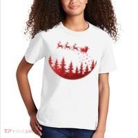 Santa Reindeer Christmas Festive Kids T-Shirt thumb 2