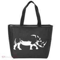 Simple Rhino Cut Out Silhouette Tote Bag thumb 0