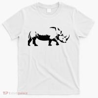 Simple Rhino Cut Out Silhouette T-Shirt thumb 0