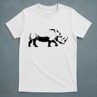 Simple Rhino Cut Out Silhouette T-Shirt thumb 5
