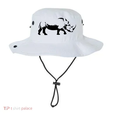Simple Rhino Cut Out Silhouette Bucket Hat