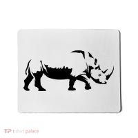 Simple Rhino Cut Out Silhouette Mousepad thumb 0